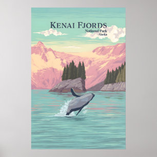 Nationaal Park Kenai Fjords Reisposter Poster