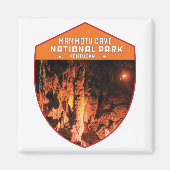 Nationaal park Kentucky, retro van de mammothas C Magneet (Voorkant)