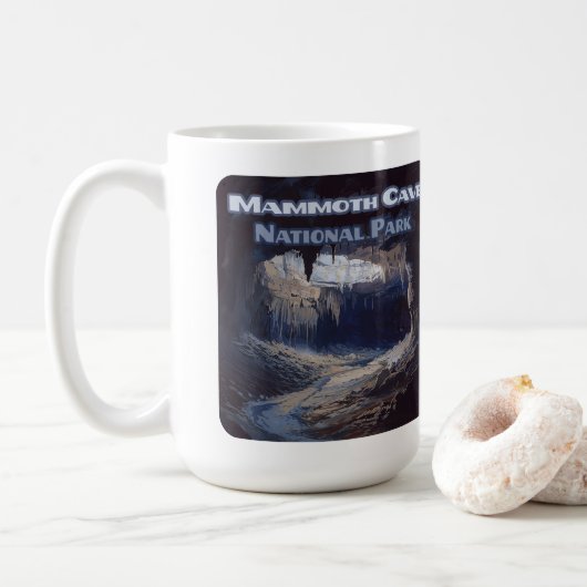 Nationaal park Kentucky van de Cave van Mammoth Koffiemok (Met donut)