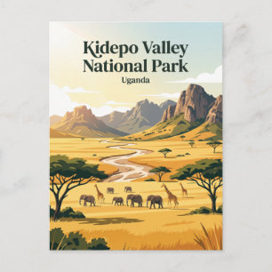 Nationaal park Kidepo Valley Oeganda Briefkaart