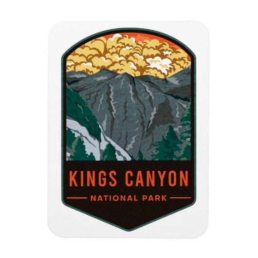 Nationaal Park Kings Canyon Magneet (Verticaal)