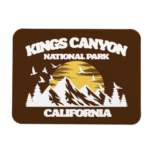 Nationaal Park Kings Canyon Magneet (Horizontaal)