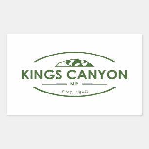 Nationaal Park Kings Canyon Rechthoekige Sticker