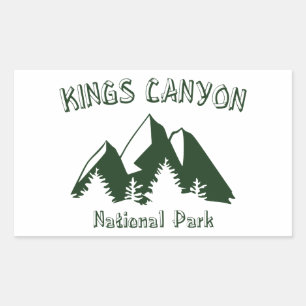 Nationaal Park Kings Canyon Rechthoekige Sticker