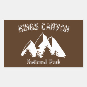 Nationaal Park Kings Canyon Rechthoekige Sticker