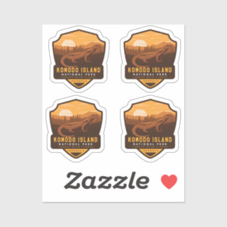 Nationaal park Komodo Island Sticker