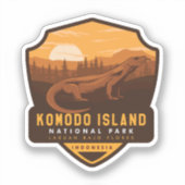 Nationaal park Komodo Island Sticker (Voorkant)