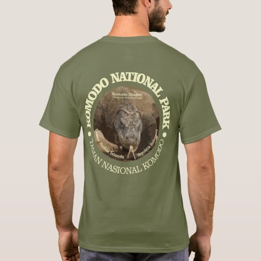 Nationaal park Komodo T-shirt (Achterkant)