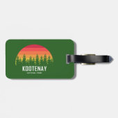 Nationaal park Kootenay Bagagelabel (Achterkant horizontaal)
