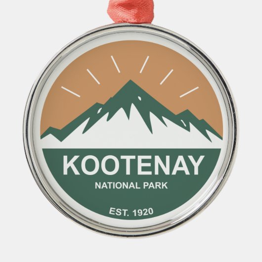 Nationaal park Kootenay Metalen Ornament (Voorkant)
