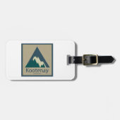 Nationaal park Kootenay Rustic Bagagelabel (Voorkant horizontaal)