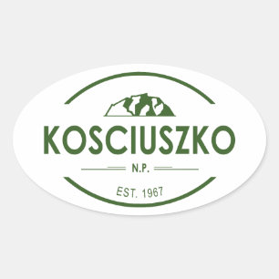 Nationaal park Kosciuszko Ovale Sticker