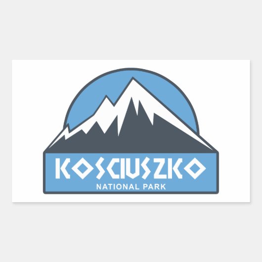 Nationaal park Kosciuszko Rechthoekige Sticker (Voorkant)