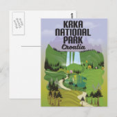 Nationaal Park Krka Kroatië Briefkaart (Voorkant / Achterkant)