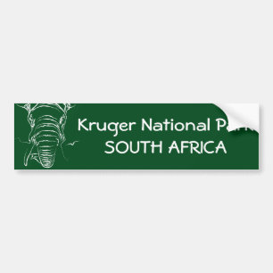 Nationaal park Kruger Bumpersticker