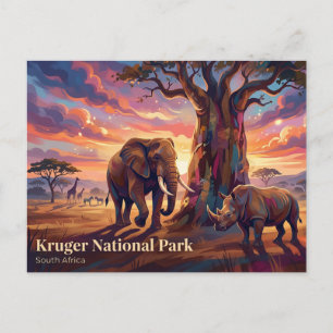 Nationaal park Kruger Zuid-Afrika Briefkaart