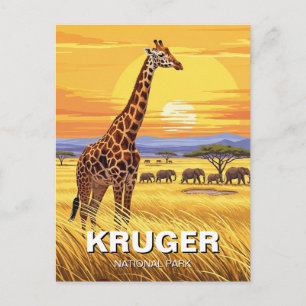 Nationaal park Kruger Zuid-Afrika Briefkaart