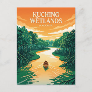 Nationaal park Kuching Wetlands Maleisië Briefkaart
