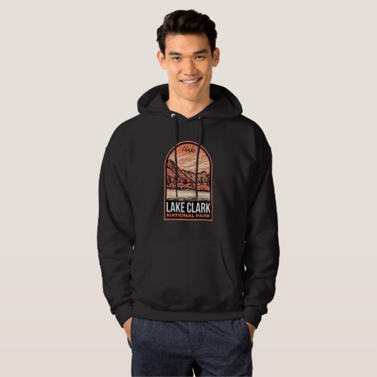 Nationaal park Lake Clark Alaska Hoodie (Voorkant volledig)
