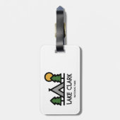 Nationaal Park Lake Clark Bagagelabel (Achterkant verticaal)