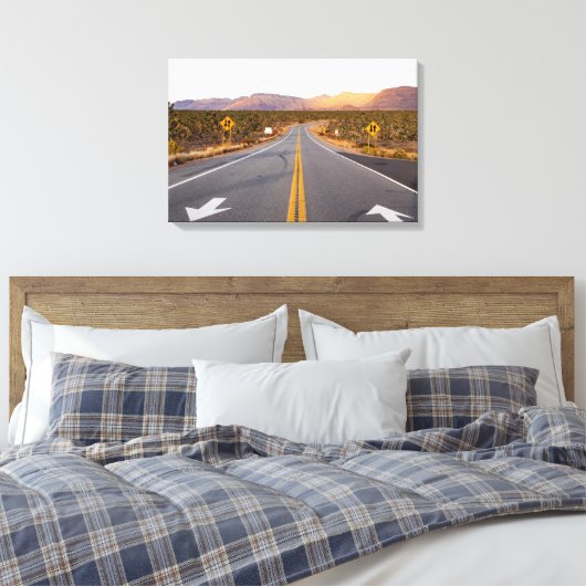 Nationaal Park langs Joshua Tree Canvas Afdruk (Insitu (Slaapkamer))