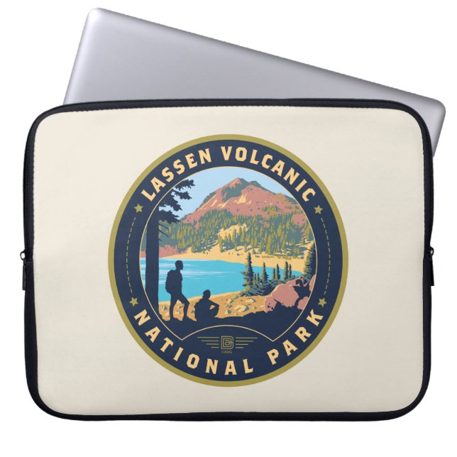 Nationaal park Lassen Volcanic Laptop Sleeve (Voorkant)
