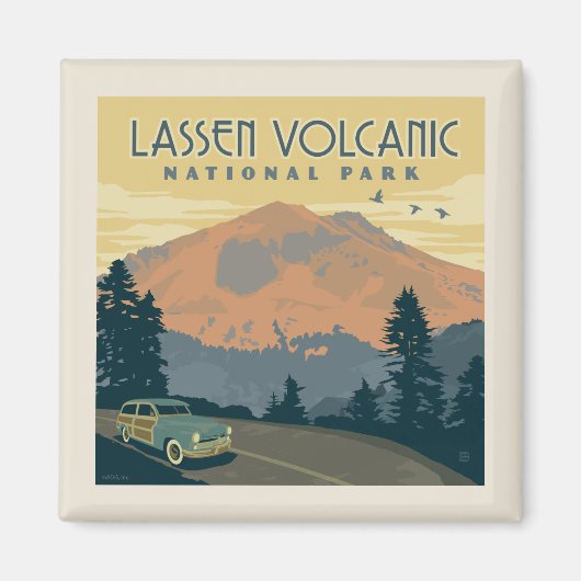 Nationaal park Lassen Volcanic | roadtrip Magneet (Voorkant)