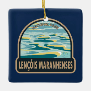 Nationaal park Lencois Maranhenses Vintage Brazili Keramisch Ornament