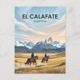 Nationaal park Los Glaciares Argentinië Briefkaart