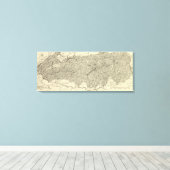 Nationaal Park Maart van het Grote Smoky Canvas Afdruk (Insitu (Houten vloer))