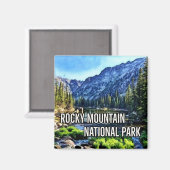 Nationaal park Magnet Rocky Mountain Magneet (Voorkant / Achterkant)