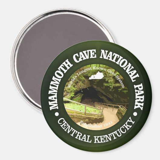 Nationaal park Mammoth Cave Magneet (Voorkant / Achterkant)
