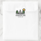 Nationaal park Mammoth Cave Vierkante Sticker (Tas)