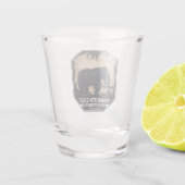 Nationaal park Mammoth Cave Wooly Mammoth Emblem Shot Glas (Achterkant)