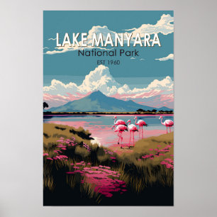 Nationaal Park Manyara Tanzania Reizen Poster