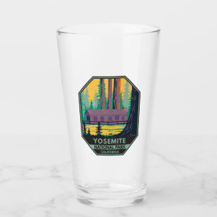 Nationaal park Mariposa Grove Cabin Retro Glas