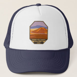 Nationaal park Mauna Kea Vintage Hawaii Volcanoes Trucker Pet