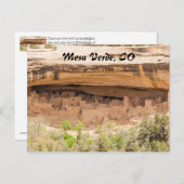Nationaal park Mesa Verde Briefkaart (Voorkant / Achterkant)