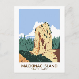 Nationaal park Michigan Sugar Loaf Briefkaart