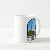 Nationaal park Missouri voor gatewayarch Koffiemok (Voorkant rechts)