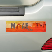 Nationaal park Moab Utah Arches Bumpersticker (Op auto)