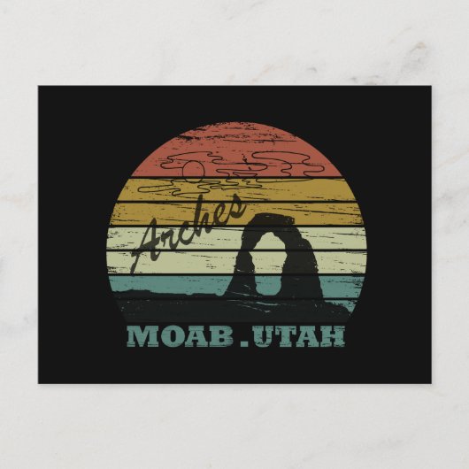 Nationaal park Moab Utah sunset Arches Feestdagenkaart (Voorkant)