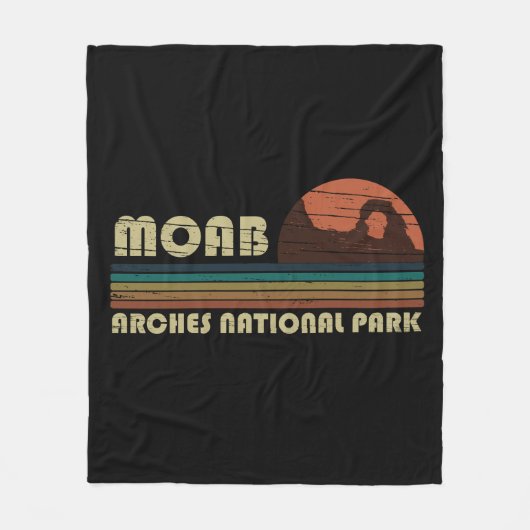 Nationaal park Moab Utah  sunset Arches Fleece Deken (Voorkant)