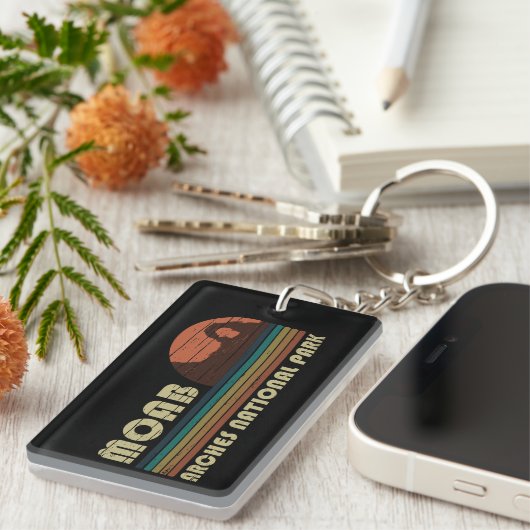 Nationaal park Moab Utah  sunset Arches Sleutelhanger (Voorkant Rechts)