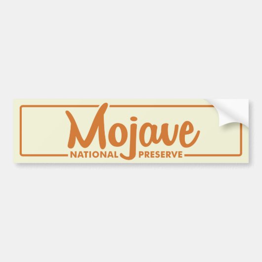 Nationaal park Mojave Bumpersticker (Voorkant)