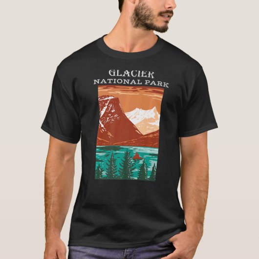 Nationaal park Montana Camp T-shirt (Voorkant)