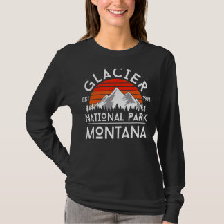 Nationaal Park Montana Hike Outdoors Vintag T-shirt