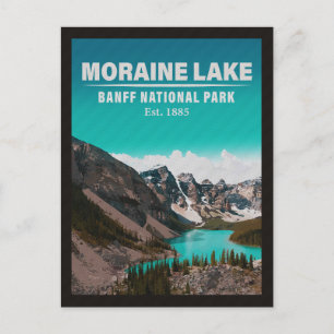 Nationaal park Moraine Lake Alberta Canada Banff Briefkaart
