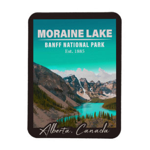 Nationaal park Moraine Lake Alberta Canada Banff Magneet