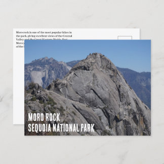 Nationaal park Moro Rock Sequoia Briefkaart